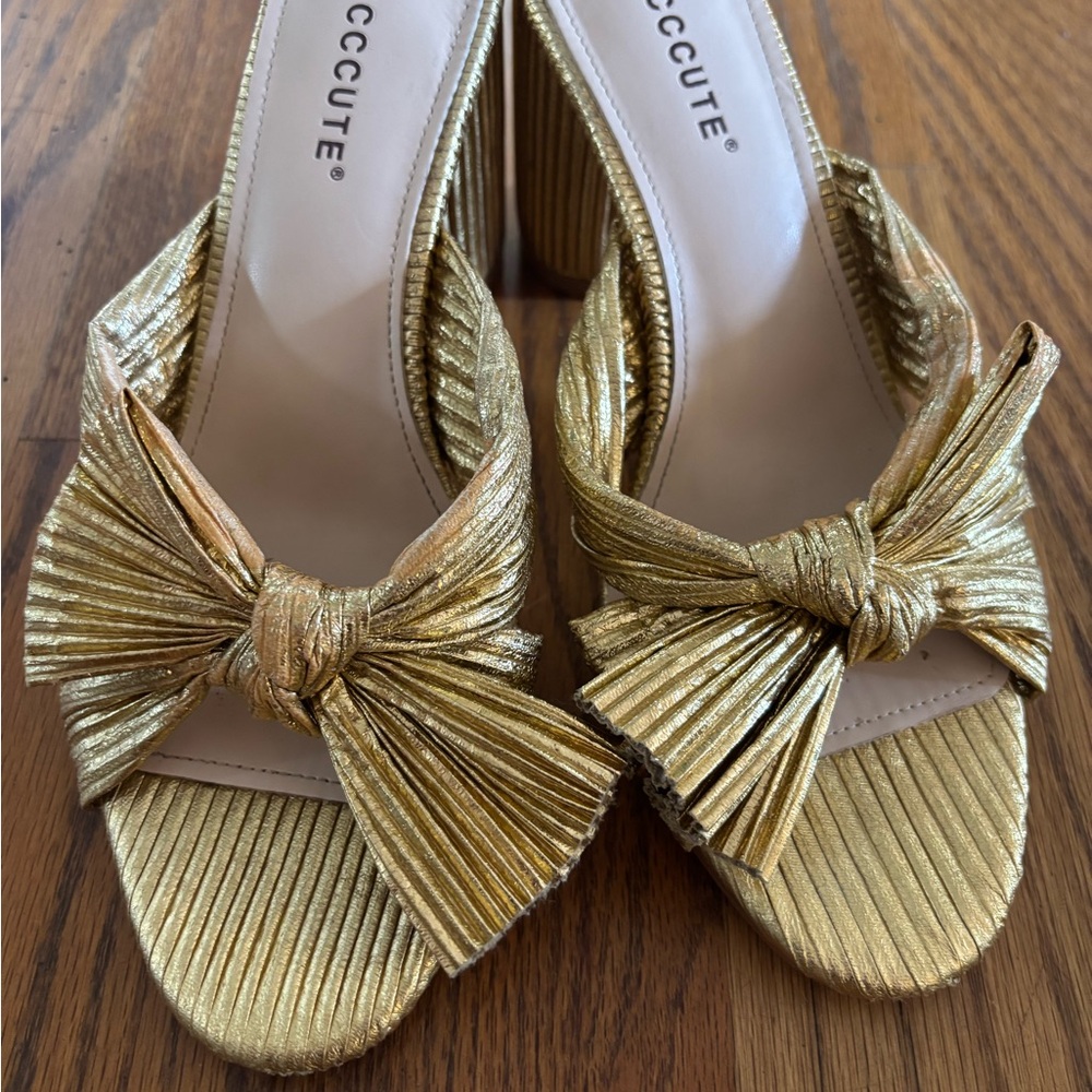 Gold Formal Heels